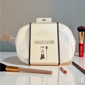 Anne Klein White Curler & Lash Comb Set